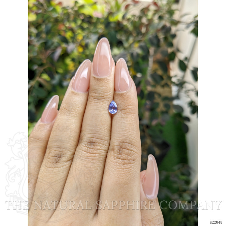 0.65 Ct. Violet Sapphire from Ceylon (Sri Lanka)