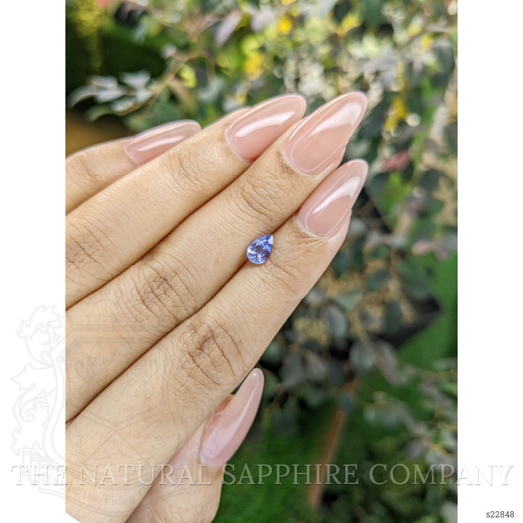 0.65 Ct. Violet Sapphire from Ceylon (Sri Lanka)
