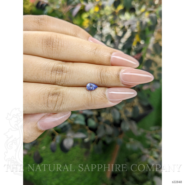 0.65 Ct. Violet Sapphire from Ceylon (Sri Lanka)