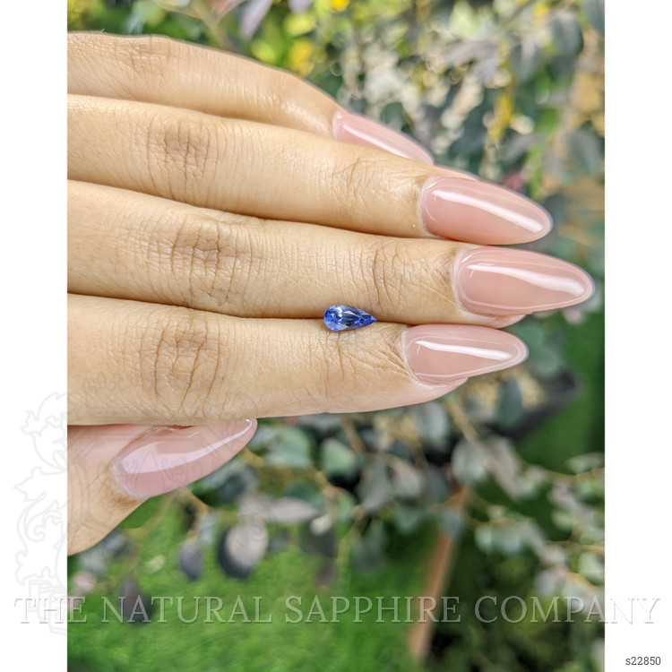 0.68 Ct. Blue Sapphire from Ceylon (Sri Lanka)