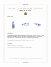 0.68 Ct. Blue Sapphire from Ceylon (Sri Lanka) Appraisal