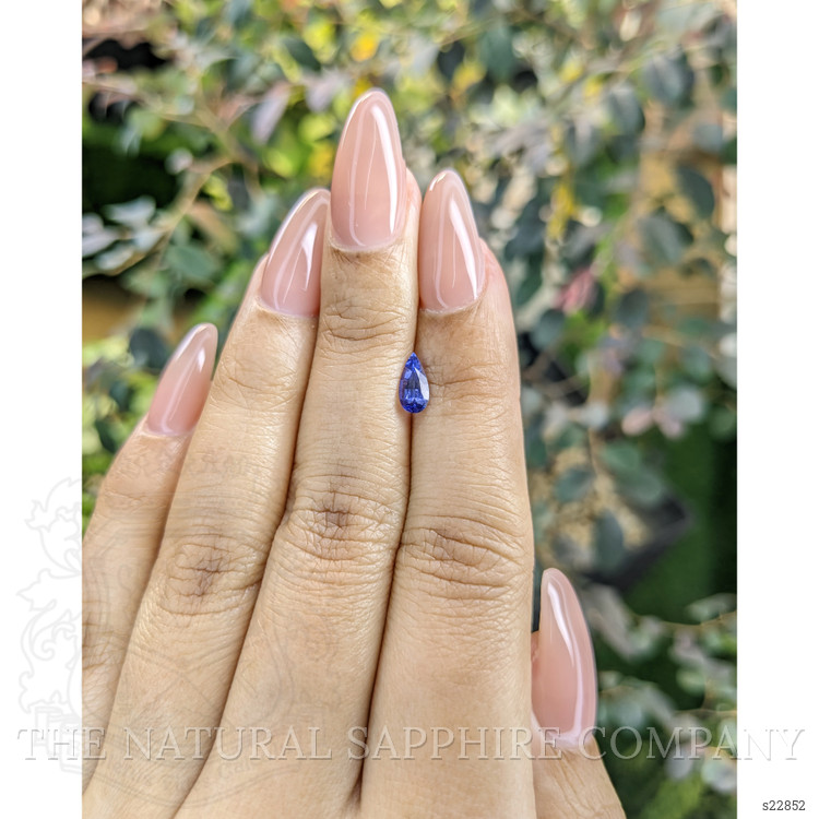 0.59 Ct. Blue Sapphire from Ceylon (Sri Lanka)