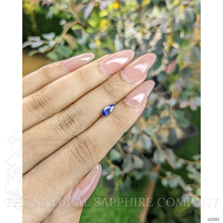 0.59 Ct. Blue Sapphire from Ceylon (Sri Lanka)