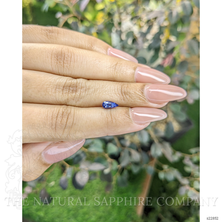 0.59 Ct. Blue Sapphire from Ceylon (Sri Lanka)