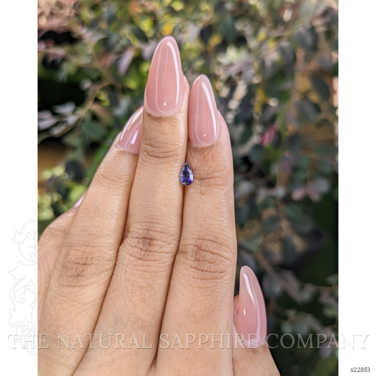 0.46 Ct. Violet Sapphire from Ceylon (Sri Lanka)
