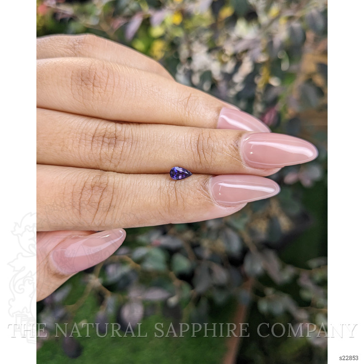 0.46 Ct. Violet Sapphire from Ceylon (Sri Lanka)