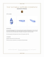 0.46 Ct. Blue Sapphire from Ceylon (Sri Lanka) Appraisal