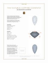 0.49 Ct. Blue Sapphire from Ceylon (Sri Lanka) 3 D Scan Report