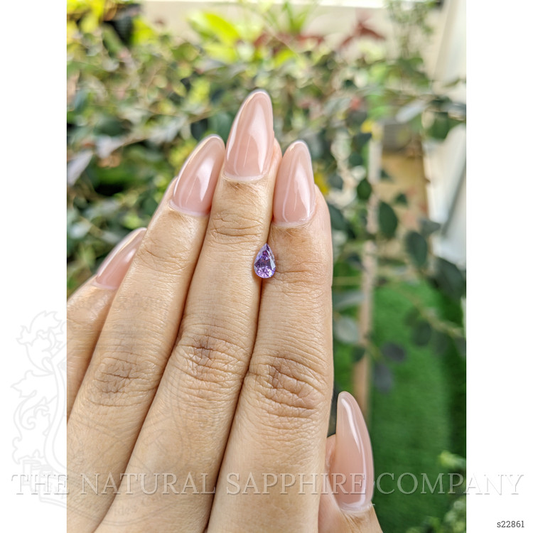 0.70 Ct. Pinkish Purple Sapphire from Ceylon (Sri Lanka)