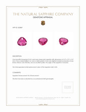 0.69 Ct. Pink Sapphire from Tanzania Appraisal