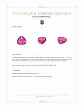 0.69 Ct. Pink Sapphire from Tanzania Appraisal