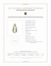 0.90 Ct. Yellow Sapphire from Ceylon (Sri Lanka) Scan Report