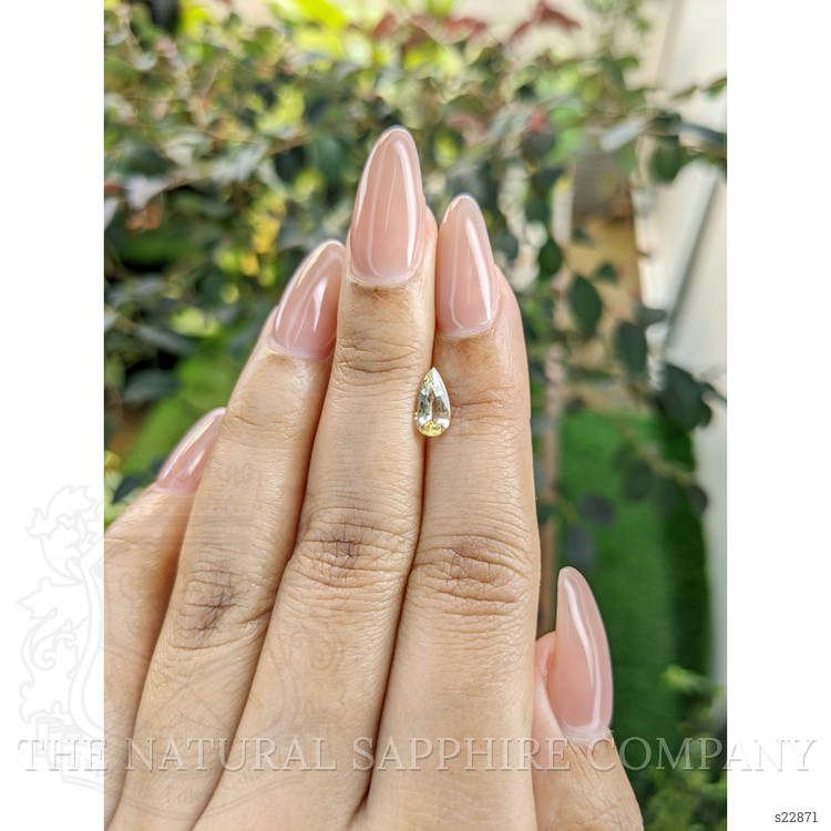 0.90 Ct. Yellow Sapphire from Ceylon (Sri Lanka)