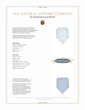 1.10 Ct. Blue Sapphire from Ceylon (Sri Lanka) 3 D Scan Report