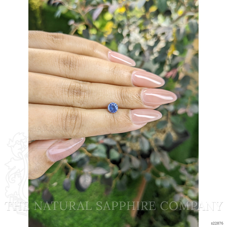 0.84 Ct. Blue Sapphire from Ceylon (Sri Lanka)
