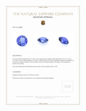 0.47 Ct. Sapphire from Ceylon (Sri Lanka) Appraisal