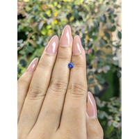 0.44 Ct. Blue Sapphire from Ceylon (Sri Lanka) Life Style