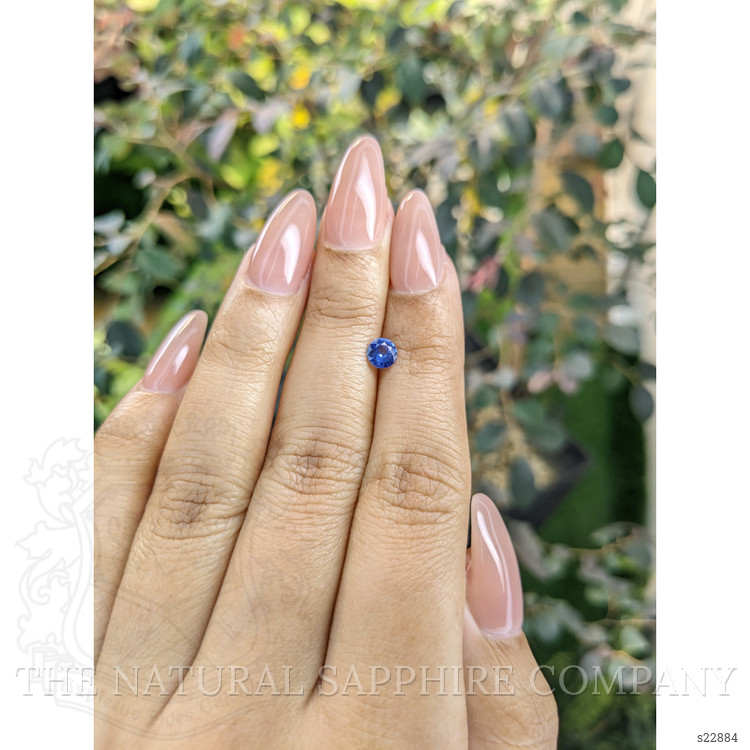 0.44 Ct. Blue Sapphire from Ceylon (Sri Lanka)
