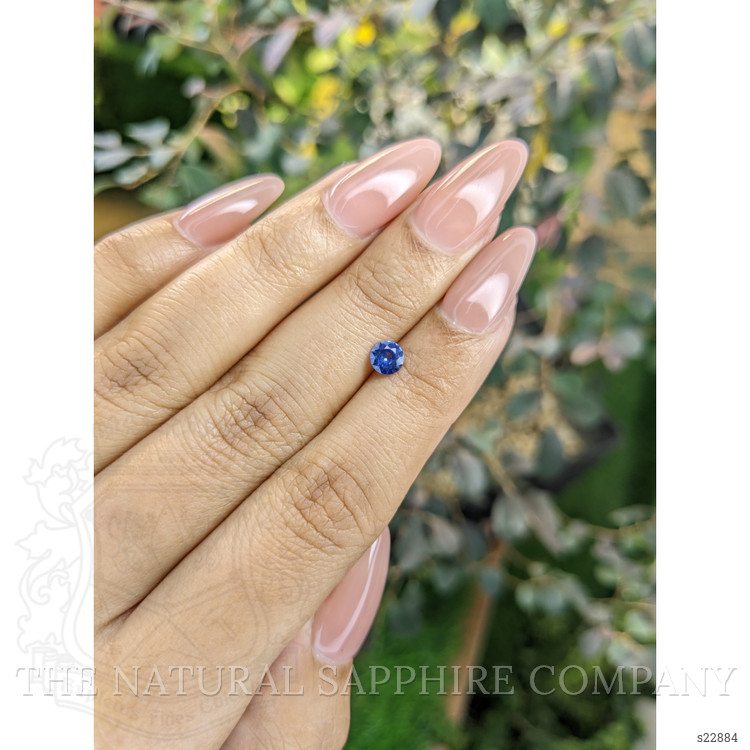 0.44 Ct. Blue Sapphire from Ceylon (Sri Lanka)