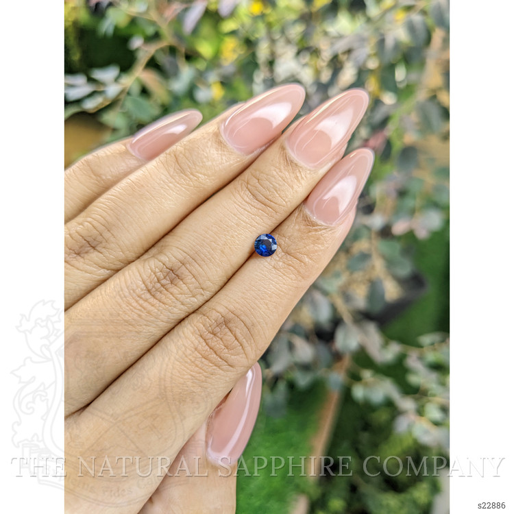 0.38 Ct. Blue Sapphire from Ceylon (Sri Lanka)