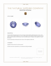 0.60 Ct. Violet Sapphire from Ceylon (Sri Lanka) Appraisal