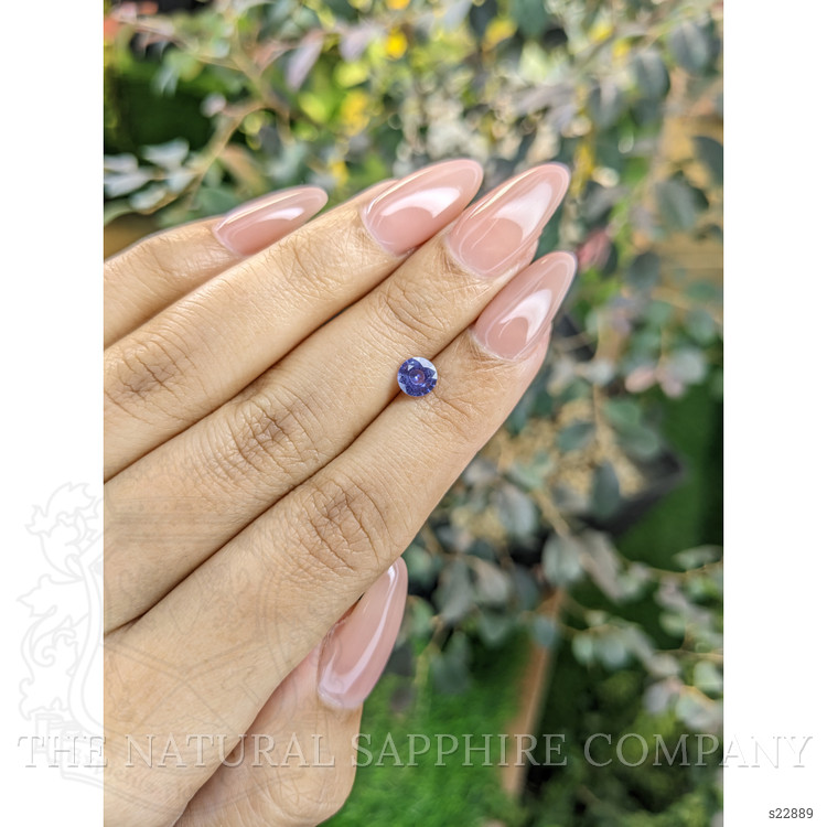 0.60 Ct. Violet Sapphire from Ceylon (Sri Lanka)