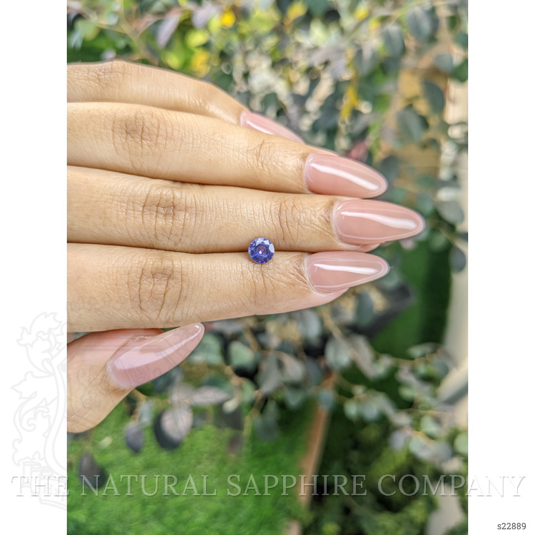 0.60 Ct. Violet Sapphire from Ceylon (Sri Lanka)