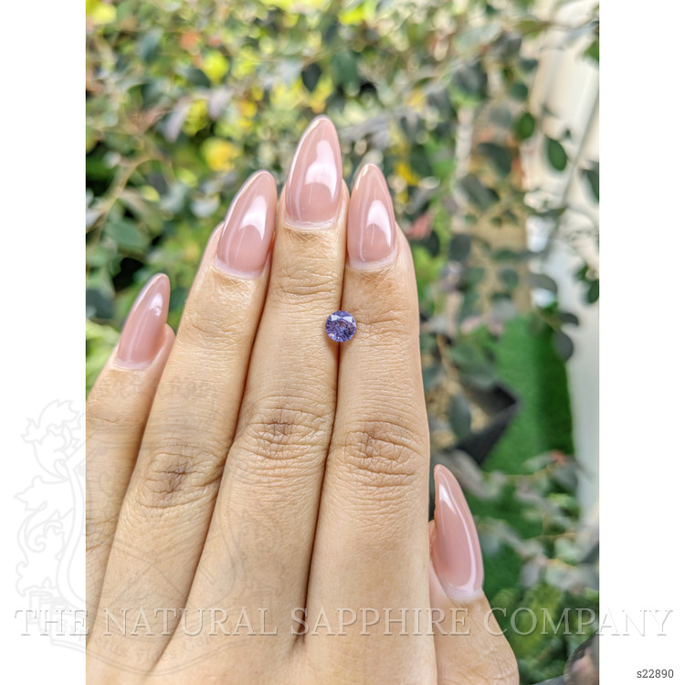 0.75 Ct. Purple Sapphire from Ceylon (Sri Lanka)