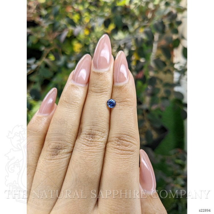 0.59 Ct. Blue Sapphire from Ceylon (Sri Lanka)