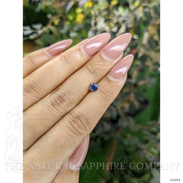 0.59 Ct. Blue Sapphire from Ceylon (Sri Lanka)