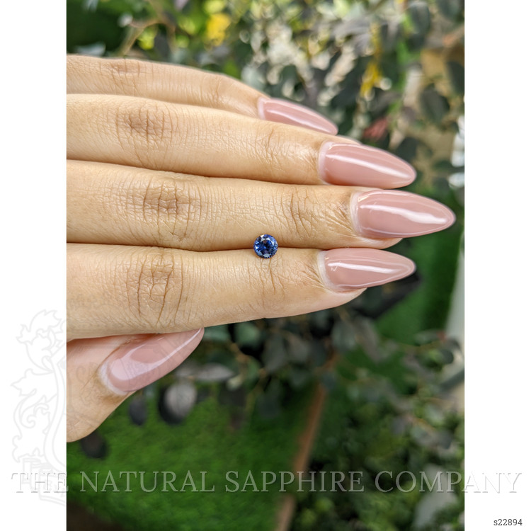 0.59 Ct. Blue Sapphire from Ceylon (Sri Lanka)