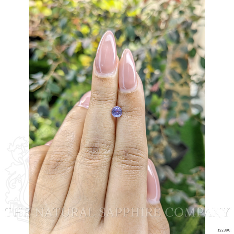 0.70 Ct. Bluish Purple Sapphire from Ceylon (Sri Lanka)