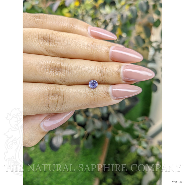 0.70 Ct. Bluish Purple Sapphire from Ceylon (Sri Lanka)