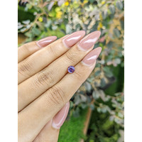 0.90 Ct. Pinkish Purple Sapphire from Ceylon (Sri Lanka) Life Style