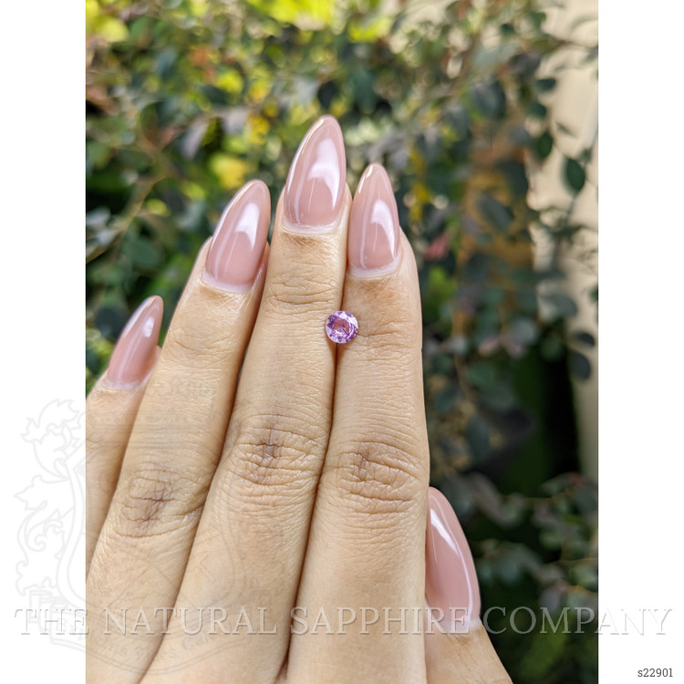 0.54 Ct. Purplish Pink Sapphire from Ceylon (Sri Lanka)