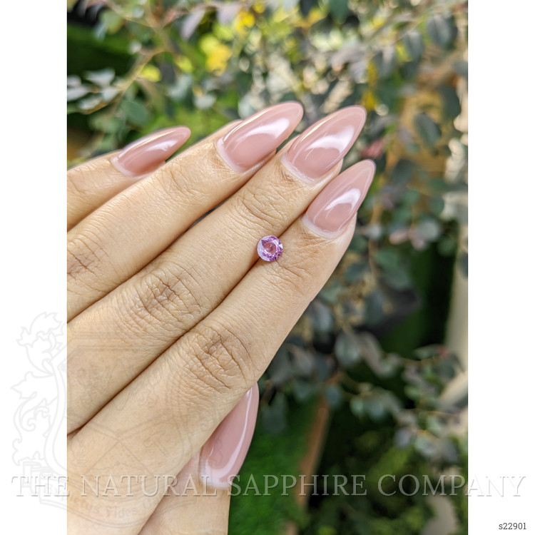 0.54 Ct. Purplish Pink Sapphire from Ceylon (Sri Lanka)