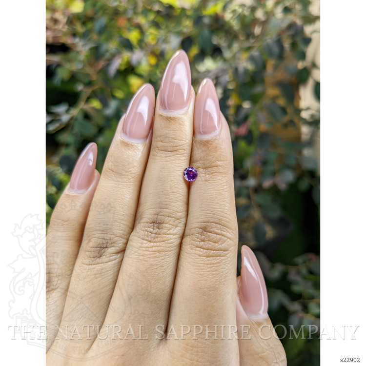 0.41 Ct. Pinkish Purple Sapphire from Ceylon (Sri Lanka)