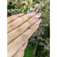0.41 Ct. Pinkish Purple Sapphire from Ceylon (Sri Lanka) Life Style