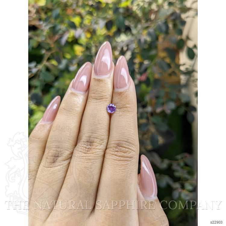 0.53 Ct. Pinkish Purple Sapphire from Ceylon (Sri Lanka)