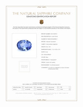 0.81 Ct. Blue Sapphire from Ceylon (Sri Lanka) Scan Report