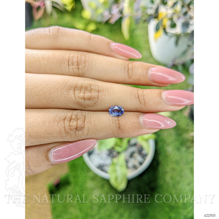 0.81 Ct. Blue Sapphire from Ceylon (Sri Lanka)