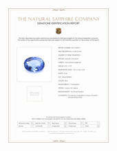 0.79 Ct. Blue Sapphire from Ceylon (Sri Lanka) Scan Report