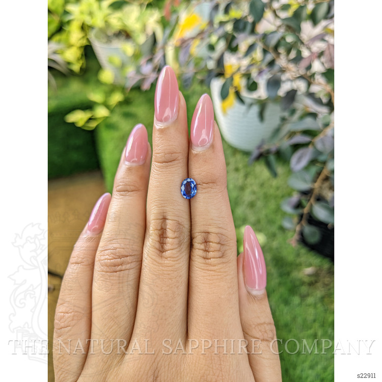 0.79 Ct. Blue Sapphire from Ceylon (Sri Lanka)