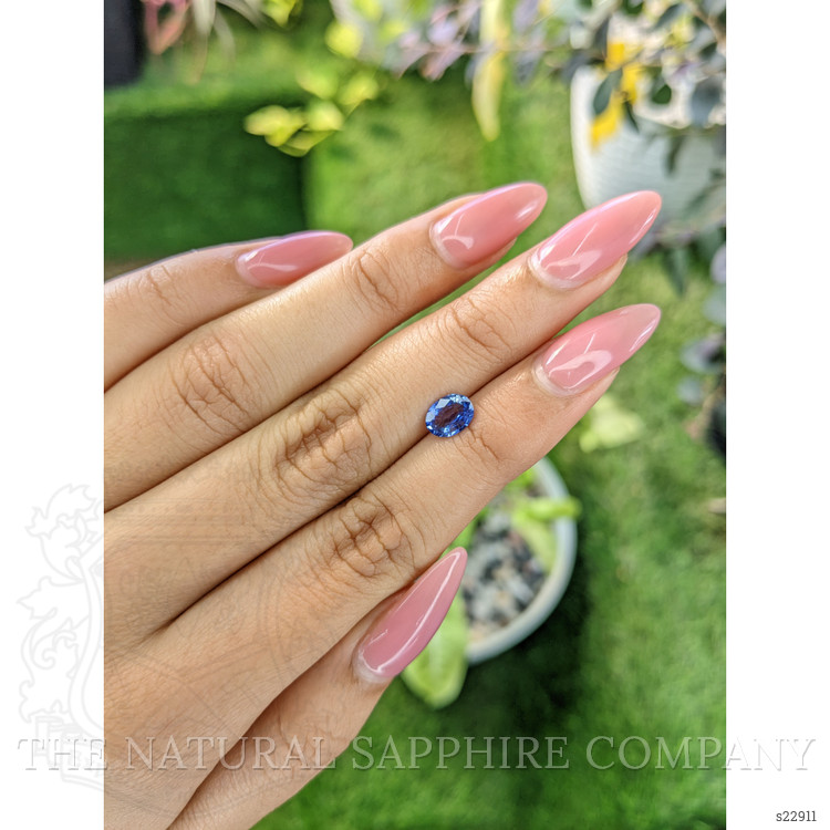 0.79 Ct. Blue Sapphire from Ceylon (Sri Lanka)