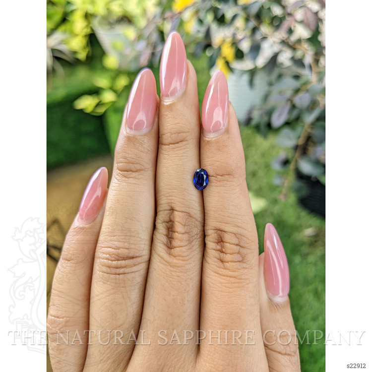 0.79 Ct. Blue Sapphire from Ceylon (Sri Lanka)