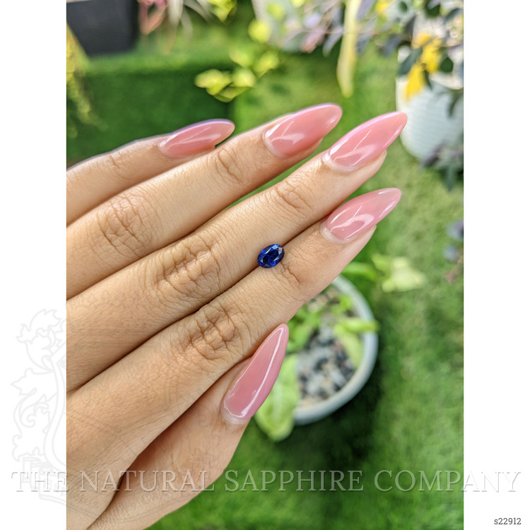0.79 Ct. Blue Sapphire from Ceylon (Sri Lanka)