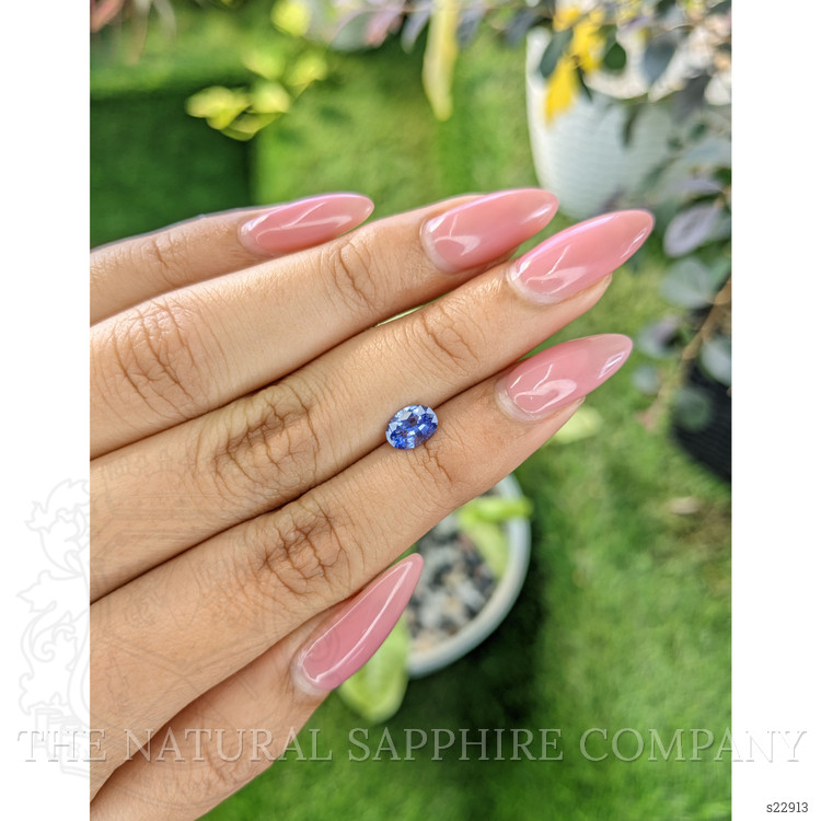 0.83 Ct. Blue Sapphire from Ceylon (Sri Lanka)