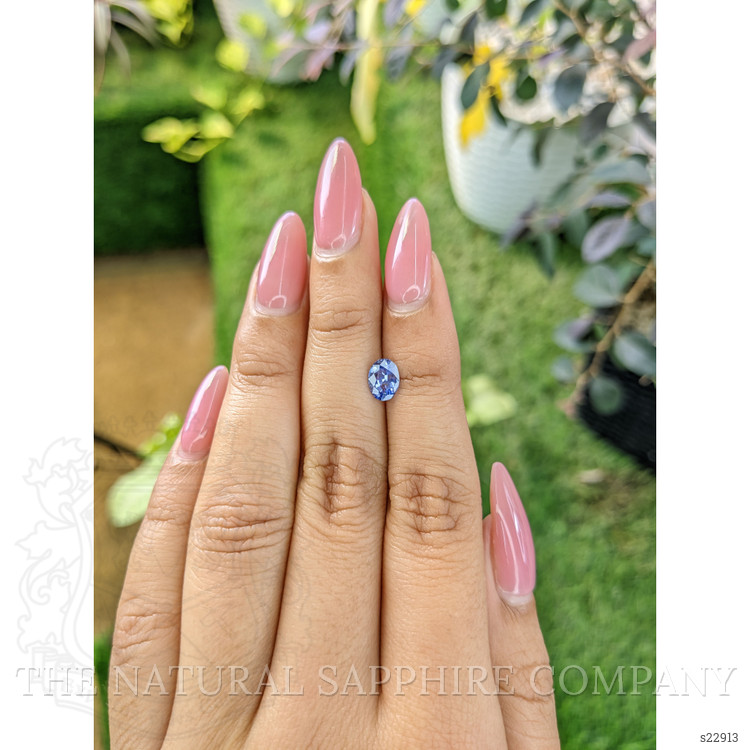 0.83 Ct. Blue Sapphire from Ceylon (Sri Lanka)