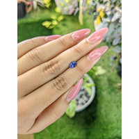 0.78 Ct. Blue Sapphire from Ceylon (Sri Lanka) Life Style