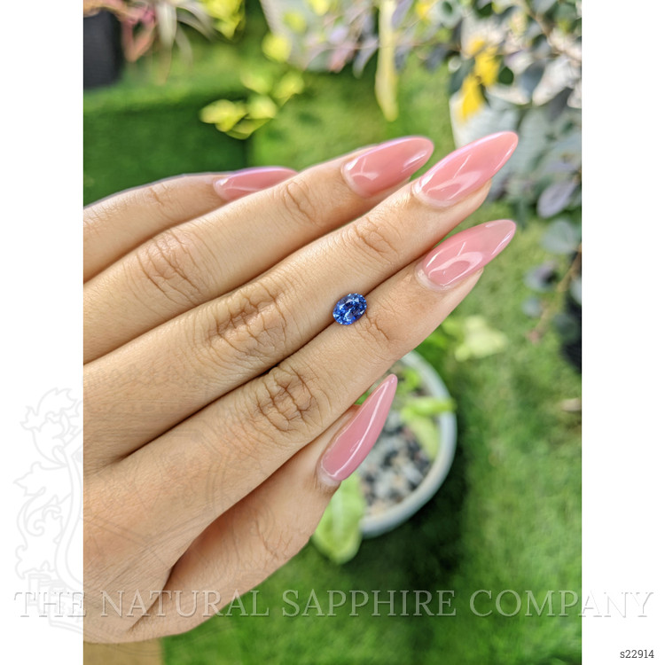 0.78 Ct. Blue Sapphire from Ceylon (Sri Lanka)